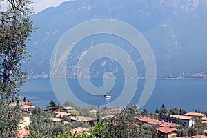 View from Limone across Lake Garda