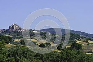 View of Limosano, old village in Campobasso province, Molise