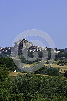 View of Limosano, old village in Campobasso province, Molise