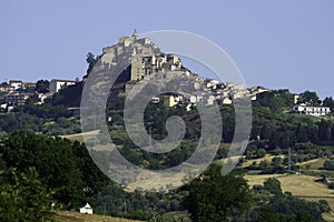 View of Limosano, old village in Campobasso province, Molise