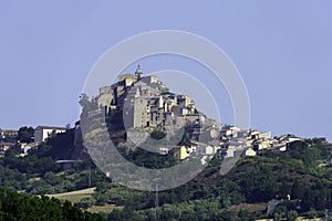 View of Limosano, old village in Campobasso province, Molise