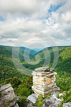 View from Lindy Point, at Blackwater Falls State Park near Davis, West Virginia