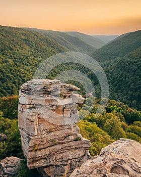 View from Lindy Point, at Blackwater Falls State Park near Davis, West Virginia