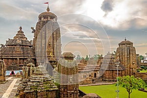 View at the Lingaraja Temple Complex in Bhubaneswar - India, Odisha