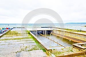 View of the Linnahall building which used to be a cultural venue in Tallin, Estonia....IMAGE photo