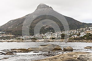 View on Lion Head mountain in Cape Town