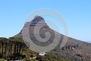 View of Lion`s Head in Cape Town