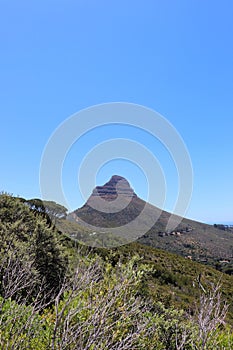 View of Lion`s Head in Cape Town