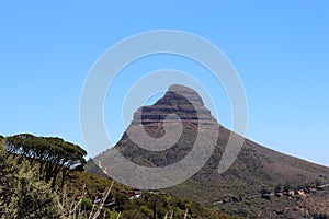 View of Lion`s Head in Cape Town