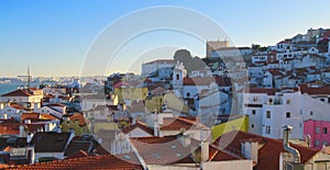 View of Lisboa from Santo EstÃÂªvÃÂ£o Miradouro photo