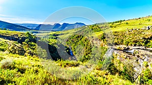 View of Lisbon Falls and the Lisbon River Valley near Graskop on the Panorama Route