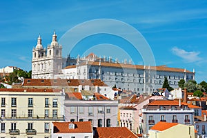 View of Lisbon Saint Vicente de Fora Monastery, Portugal