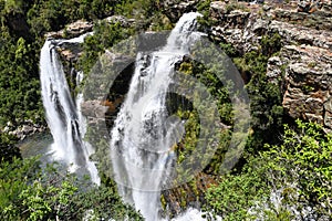 View at Lisbon waterfall near Graskop in South Africa