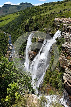 View at Lisbon waterfall near Graskop in South Africa