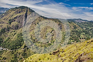 View from little Adams peak in Ella in Sri Lanka