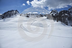 View of the Little Dolomites mountain range