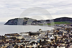 View of the Little Orme & Llandundo Bay, Creuddyn Peninsula, North Wales