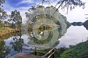 View of a little river in Sicily