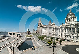View of liverpool waterfront
