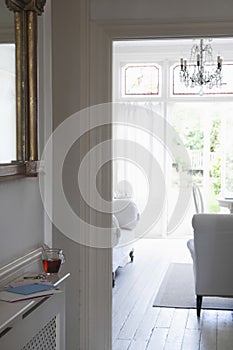 View Of Living Room Through Doorframe