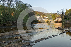 View of the Llangollen town. Llangollen, Denbighshire, Wales, UK