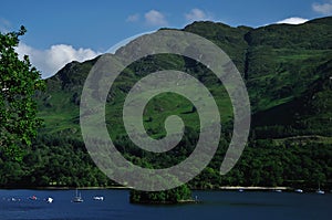 View on Loch Earn and Neish Island in St. Fillans