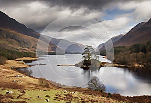 A view of Loch Shiel in Scotland