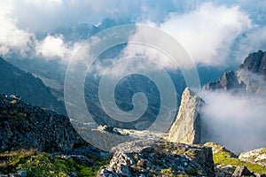 High Tatras in Slovakia. View from Lomnicky Peak.