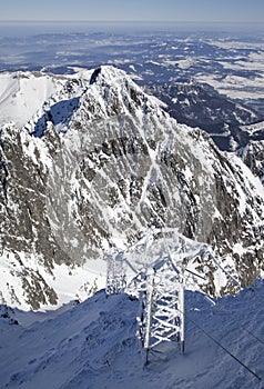 View from Lomnicky stit - peak in High Tatras
