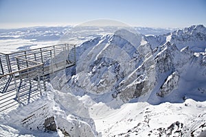 View from Lomnicky stit - peak in High Tatras