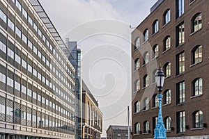 View of London City Sky Scrapers, old and new. Dynamic images combining past and present architectural designs.