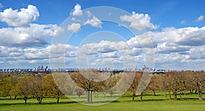 View of London seen from Sydenham Hill in Dulwich