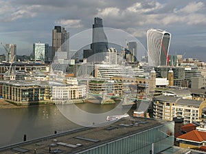 View of London from Tate Modern, England photo