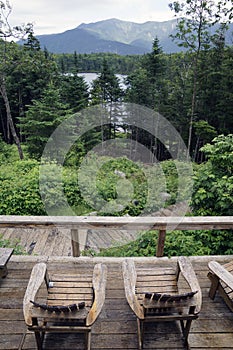 View from Lonesome Lake Hut on the Appalachian Tra