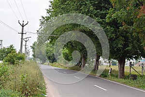 View of a long road