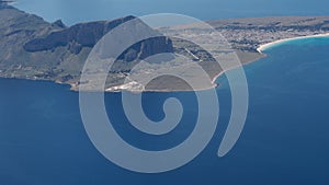 View of a long stretch of land in Sicily