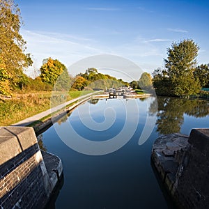 View looking down Hatton Flight of locks