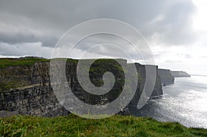 View Looking South over The Cliffs of Moher in County Clare, Ireland