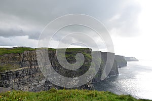 View Looking South over The Cliffs of Moher in County Clare, Ireland