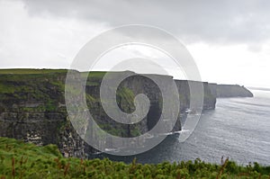 View Looking South over The Cliffs of Moher in County Clare, Ireland