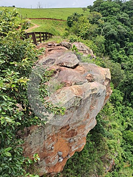 View from the lookout of a stone mountain