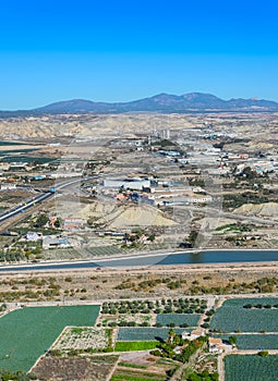 View from Lorca Castle north