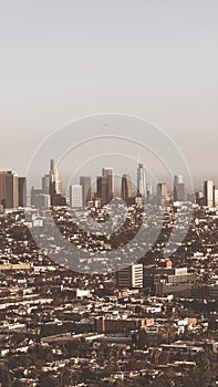 View of Los Angeles city mobile phone wallpaper