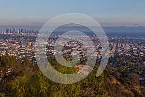 View of Los Angeles, Hollywood, California, USA