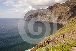 View of Los Gigantes cliffs. Tenerife, Canary Islands, Spain