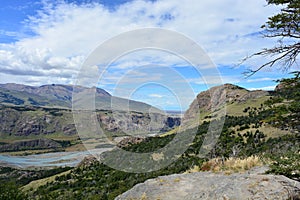 View of Los Glaciares National Park, El ChaltÃÂ©n, Argentina photo