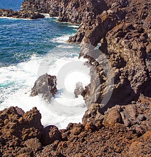 View of Los Hervideros del Agua