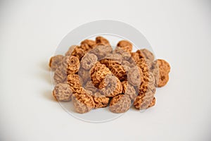 View a lot of insulated tigernuts on a white background. The Spanish tigernut is called chufa photo