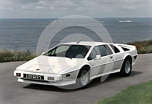 A view of a Lotus Esprit Sports car