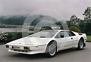 A view of a Lotus Esprit Sports car